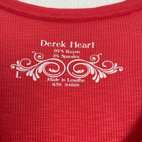 NWT - Burnt Orange Derek Heart Long-Sleeved Shirt - Picture 5 of 8